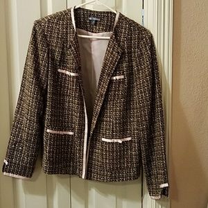 Dressy vintage pink trim jacket